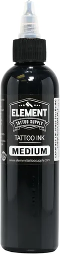 Miniatura 22 de Element Tattoo Supply - Tinta de tatuaje negra prémium - Tinta de tatuaje profesional y suministros para contorno, sombreado y mezcla - Tinta
