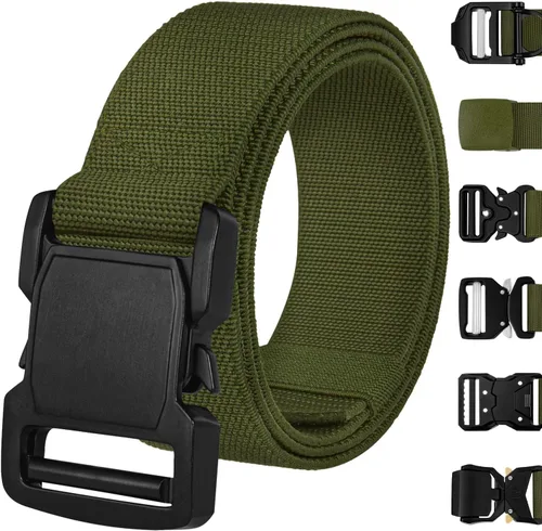 Miniatura 13 de TECEUM Tactical Belt – Heavy-Duty & Quick Release – Military, Work, Rigger, Duty & Utility Belt for Men