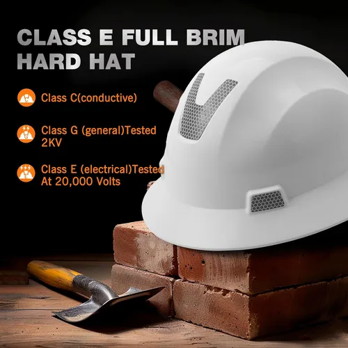 Miniatura 2 de Casco duro de ala completa LOHASTAR OSHA Aprobado por ANSI, casco de seguridad para trabajo de construcción, Cascos De Construcción, para hombres, 4