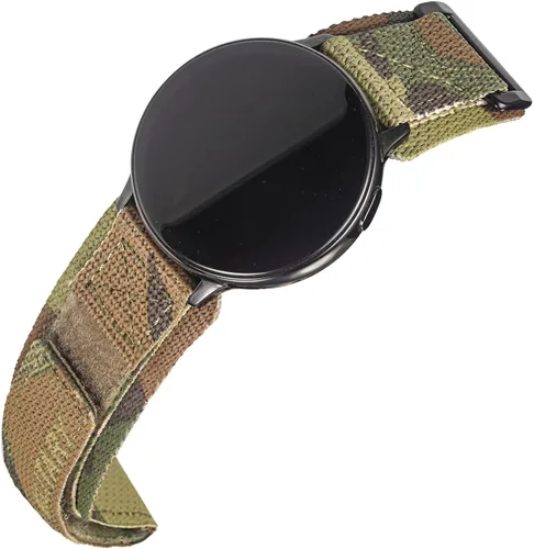 Miniatura 8 de Correa de reloj de nailon de liberación rápida de 0.78 pulgadas y 0.86 pulgadas, correa militar de camuflaje Sandstorm compatible con relojes