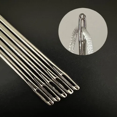 Miniatura 4 de Aguja de tapicería profesional de 10 pulgadas de grosor, agujas de coser a mano de ojo grande para proyectos de costura y manualidades, 10 x 100