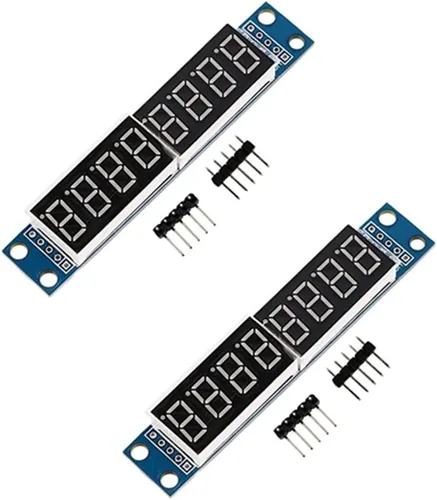 HiLetgo 2 unids MAX7219 8-Digital segmento digital LED pantalla tubo para Arduino 51/AVR/STM32