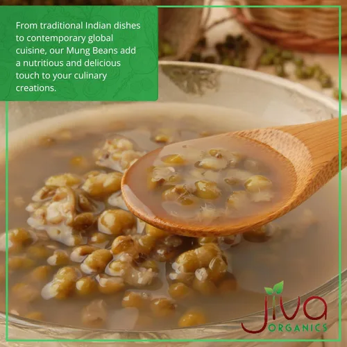 Miniatura 8 de Jiva Organic Mung Bean - Frijoles mungo enteros para germinar y cocinar - Bolsa de 2 libras de frijoles – Especias indias