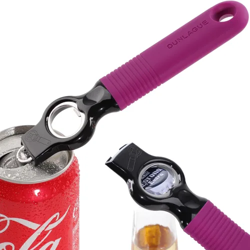 Miniatura 8 de Paquete de 2 abridores magnéticos de botellas de cerveza y abridor de latas de refrescos, abridor de botellas 2 en 1 y herramienta abridor