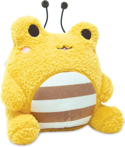 Miniatura 3 de Cuddle Barn PlushGoals - Rana Adorable y Supersuave Bumble Wawa Vestida de Abeja, Juguete de Peluche Coleccionable Kawaii, 9 pulgadas