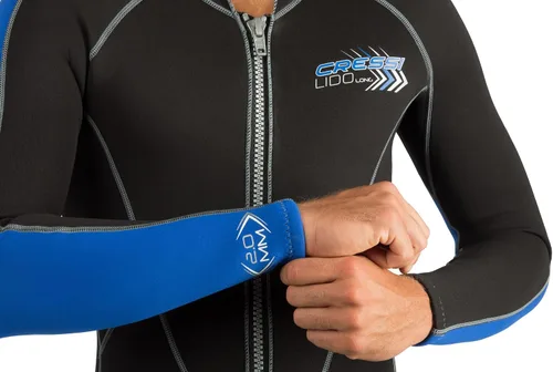 Miniatura 4 de Cressi Traje de neopreno con cremallera frontal completa para hombre para natación, esnórquel, buceo - Lido Long: Diseñado en Italia