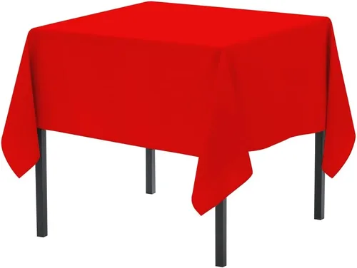 Miniatura 82 de Pomp Mantel Premium de Poliéster de 60" x 84" en Color Amarillo Plátano Tela Fácil de Cuidar, Resistente a Arrugas y Manchas Para Mesa Banana