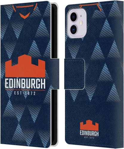 Miniatura 7 de Head Case Designs Officially Licensed Edinburgh Rugby Away 2022/23 Crest Kit Leather Wallet Case Compatible with Apple iPhone 11