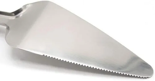 Miniatura 4 de ULTECHNOVO Servidor de tartas de acero inoxidable de 10.23 pulgadas, espátula de pizza triangular, cortador de pasteles para hornear, servir