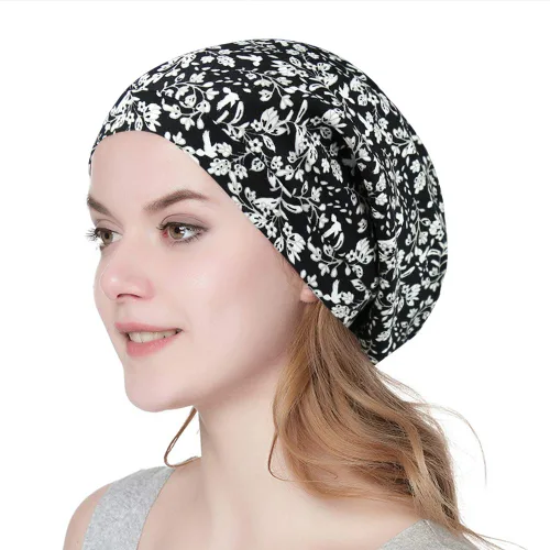 Miniatura 88 de Alnorm - Gorro con forro de satén y suave banda elástica para hombres y mujeres, talla única Se ajusta a la mayoría