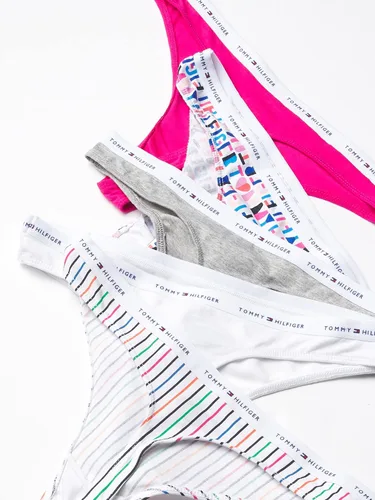 Miniatura 2 de Tommy Hilfiger Women's Classic Cotton Logoband Thong, 5 Pack
