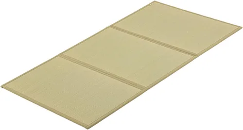 Miniatura 13 de FULI Colchón de tatami japonés, tapete Igusa (100% hierba japonesa Rush) se pliega en tres, fabricado en Japón (natural, Full XL)