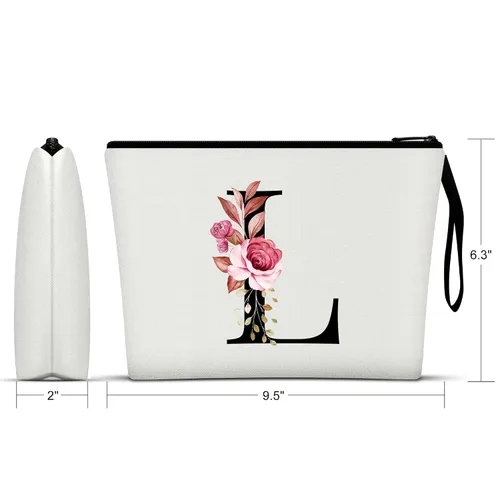 Miniatura 2 de Vavabox A-Z Bolsa de Maquillaje Personalizada, Regalos de Cumpleaños para Mujeres y Mamá, Regalos para la Mejor Amiga, Bolsa de Cosméticos