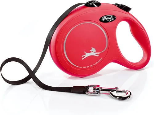 Miniatura 12 de FLEXI Nueva Correa Retráctil Clásica de Cinta para Perros Grandes Hasta 110 Libras – 26 Pies, Negra Correa de Paseo para Mascotas Sin Enredos