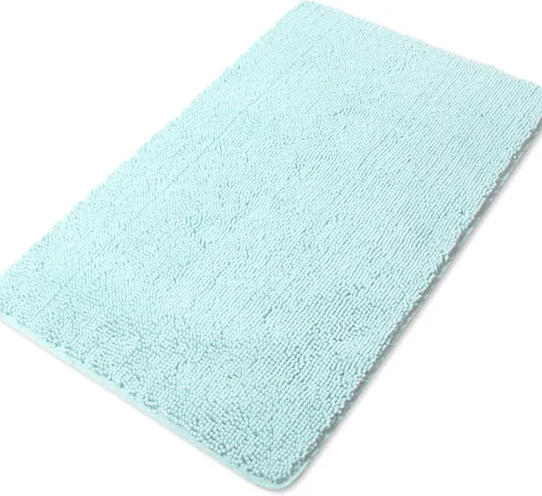 Miniatura 41 de Yeaban Alfombras pequeñas de baño de felpilla de 12 x 12 pulgadas, absorbentes y lavables, antideslizantes, de felpa y suaves para baño, ducha