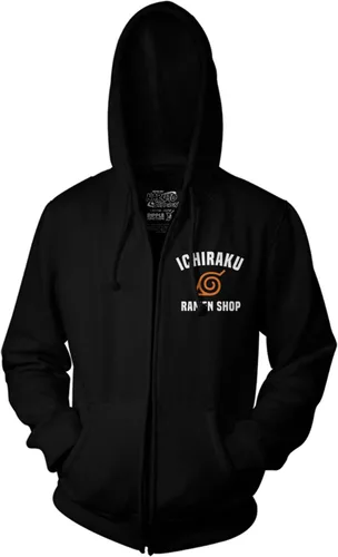 Miniatura 2 de Ripple Junction Naruto Shippuden Ichiraku Ramen Shop Anime - Sudadera de forro polar con cremallera para adultos, con licencia