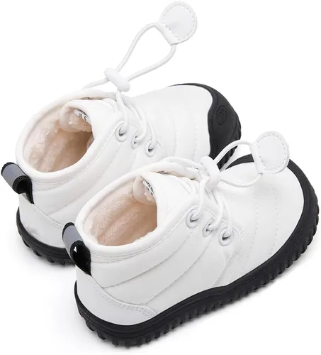 Miniatura 49 de BMCiTYBM Botas de nieve de invierno para bebés y niños pequeños, de piel sintética, cálidas, antideslizantes, zapatos para primeros pasos