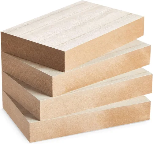 Miniatura 11 de Bright Creations - Bloques de madera sin terminar para manualidades, bloques para letreros, juegos para niños (4 unidades)