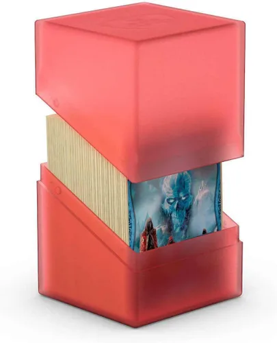 Miniatura 6 de Ultimate Guard Boulder 80+ Classic, estuche para mazo para 80 tarjetas TCG de doble funda, rodonita, almacenamiento seguro y duradero