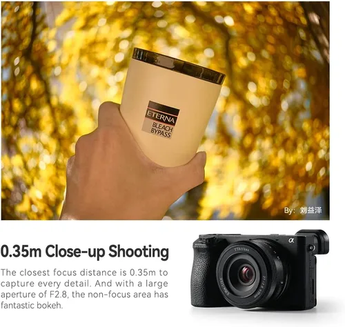 Miniatura 6 de TTArtisan AF 27mm F2.8 Lente de Enfoque Automático APS-C Compatible con Cámaras Sin Espejo Sony E-Mount A5000 A5100 A6000 A6100 A6300 A6400 A6500