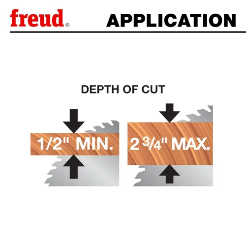 Miniatura 4 de Freud, LU91M008, repuesto de hoja de sierra de inglete industrial de 8 1/2 pulgadas y 48 dientes.