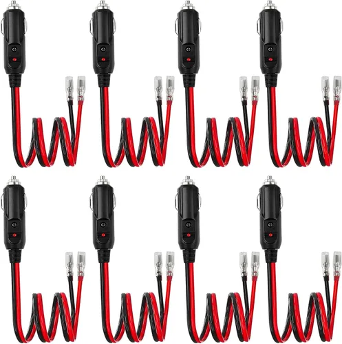 Miniatura 9 de Yourkar Enchufe macho para encendedor de cigarrillos con fusible, cable de enchufe de encendedor de cigarrillos de 12 V con cables, adaptador
