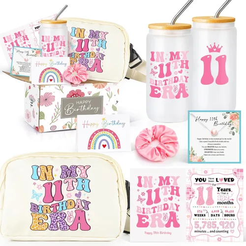 Miniatura 8 de Frerdui Regalos de cumpleaños para niñas de 9 años, bonitos regalos para niñas de 9 años, cesta de regalo para niñas de 9ª hija, hermana, sobrina