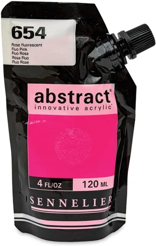 Miniatura 11 de SENNELIER Pintura acrílica abstracta innovadora para cuerpo pesado, bolsa de 16.9 fl oz, blanco titanio