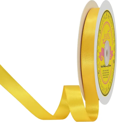 Miniatura 188 de Cinta de satén blanca antigua de doble cara de 1-1/2 pulgadas x 50 yardas, cinta de poliéster para envolver regalos, día de San Valentín, bodas