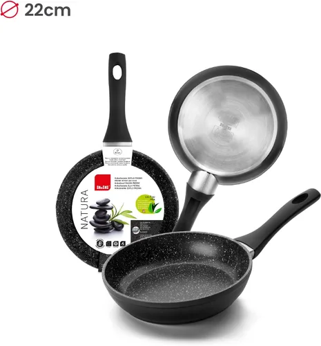 Miniatura 4 de IBILI Sartén Natura 8.7 in, Aluminio, Negro