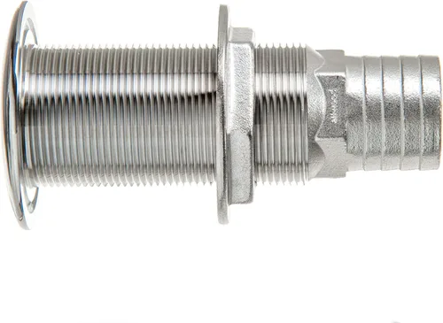 Miniatura 2 de Attwood 66553-3 Barco Self-Bailing Cockpit Barbed Acero inoxidable 1 ½-Inch Scupper Valve