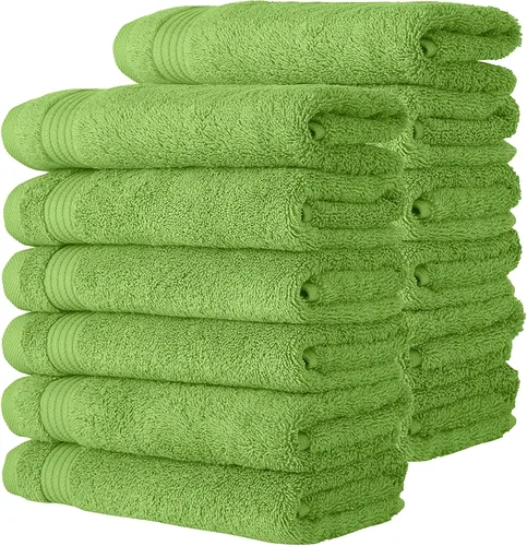 Miniatura 40 de Classic Turkish Towels CTT - Juego de 12 paños de primera calidad, 100% algodón turco, altamente absorbentes y de secado rápido, toallas faciales