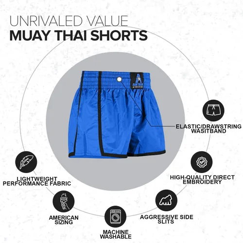 Miniatura 84 de Anthem Athletics Pantalones cortos de Muay Thai para hombre, pantalones cortos de Muay Thai para mujer - Kickboxing Short Boxing Trunks 5050 Classic
