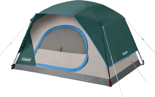 Miniatura 12 de Coleman Tienda Skydome con configuración en 5 minutos, tienda resistente al clima para 2/4/6/8 personas con toldo para lluvia y bolsa de transporte