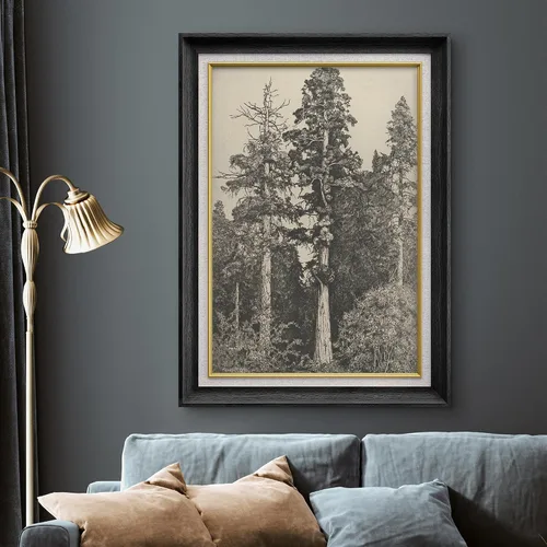 Miniatura 2 de SIGNWIN Arte de marco de alta calidad, elegante, vintage, ilustraciones de dibujo de árbol, arte fino, arte tradicional icónico para sala de estar