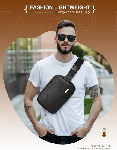 Miniatura 6 de Mini riñonera unisex, Negro -, Bolsa de cinturón