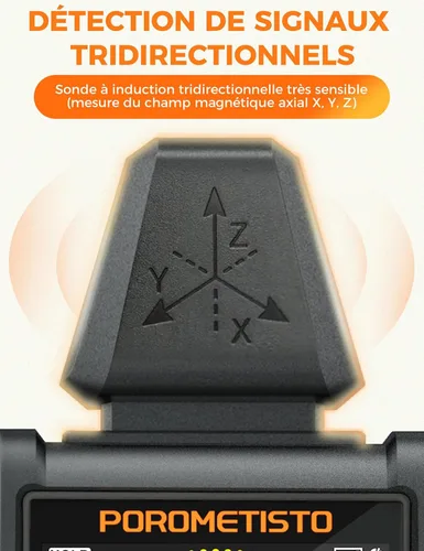 Miniatura 7 de Detector de radiación de medidor EMF, detector EMF ET01Pro, campo electromagnético 5 en 1 y detector de radiofrecuencia para uso doméstico