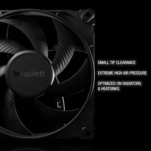 Miniatura 2 de be quiet! Silent Wings Pro 4 140mm PWM Alta Velocidad 2400 RPM Ventilador de Enfriamiento Premium Bajo Ruido 4-Pin BL099 Negro