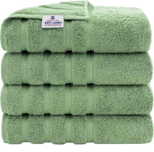 Miniatura 2 de American Soft Linen Paquete de 4 toallas de baño, 4 toallas de mano y 4 paños de baño