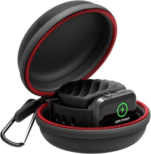 HALLEAST Funda de viaje para cargador de Apple Watch, soporte portátil de carga EVA para 1.496 pulgadas, 1.575 pulgadas, 1.614 pulgadas, iWatch