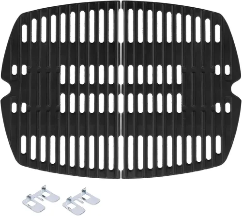Miniatura 9 de 7582 Inserto de plancha de hierro fundido para parrillas Weber Q Series Q1200 Q1000 Q1400 Q100 Q120 Q140, pieza de repuesto de plancha de cocina