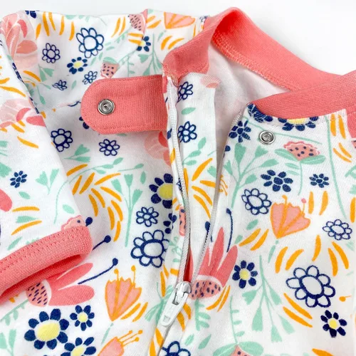 Miniatura 6 de HonestBaby Footed Sleep & Play Pajamas Organic Cotton for Infant Baby Girls (LEGACY)