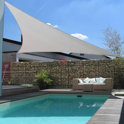 Miniatura 6 de Patio Paradise 10 pies x 10 pies x 10 pies Toldo tipo vela triangular con dosel, tela para sombra en patio, bloqueador de luz solar, toldo