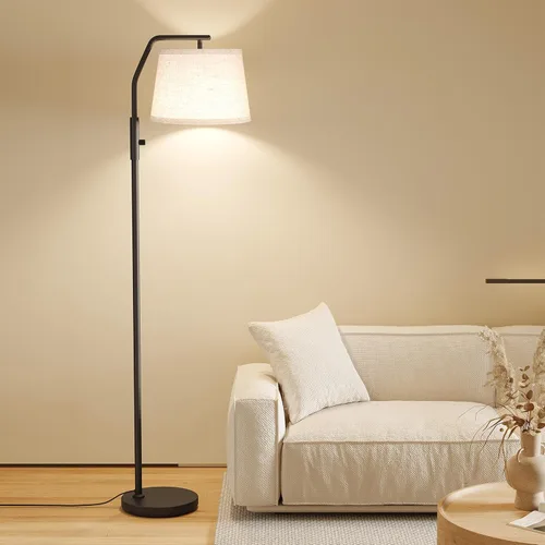 Miniatura 8 de SUNMORY Lámparas de pie para sala de estar, bombilla de 9 W incluida, lámpara alta para dormitorio con cabezal ajustable, lámpara de pie moderna