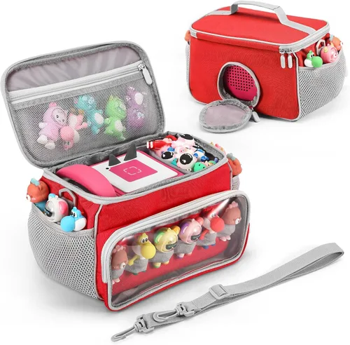 Miniatura 7 de PISOSN Estuche de transporte portátil compatible con el juego de iniciación de Toniebox y figuras de Tonies, bolsa de transporte de juguetes Azul