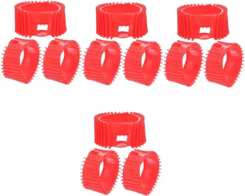 DOITOOL 12 cubiertas de calibre para manguitos de protección de oxígeno acetileno para medidores de presión de propano fáciles de instalar y RedX4PCS