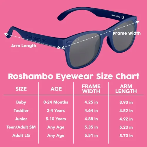 Miniatura 7 de ROSHAMBO - Lentes de sol irrompibles para niños y niñas de 2 a 4 años con correa sin bisfenol A, lentes polarizados, ensamblados en Estados Unidos