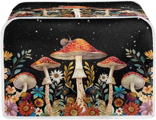 Miniatura 31 de chaqlin Cubierta para tostadora con estampado de chocolate, 2 rebanadas, resistente a las manchas, cubierta para horno de pan de diseño divertido