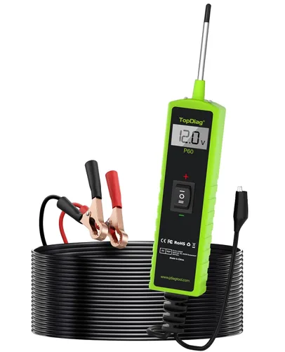 Luz de prueba de 12 voltios automotriz, kit de sonda de circuito de potencia, probador de fusibles de coche de 6V - 24V, probador de voltaje