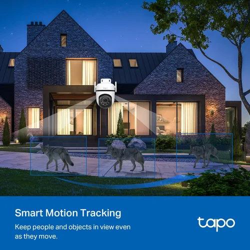 Miniatura 4 de TP-Link Tapo Cámara de Seguridad Wi-Fi para Exteriores 2K QHD con Pan/Tilt, Vista de 360°, Seguimiento de Movimiento, Visión Nocturna a